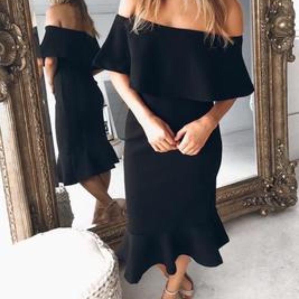 Black Maxi Dress (S-XL)